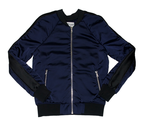 santaku 4way satin military jacket ネイビー santaku 4way satin military jacket ネイビー santaku 4way