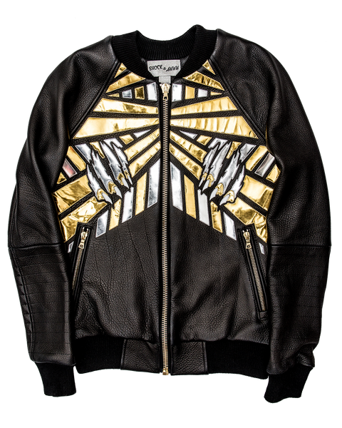 Concrete Jungle leather bomber jacket – Shock and Awww