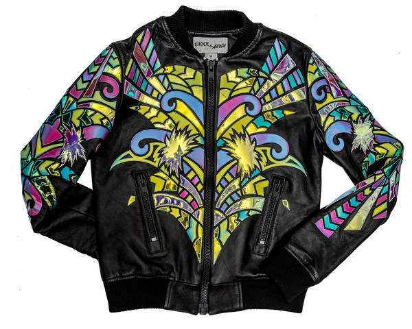 Hollywood and Vine leather bomber jacket – Shock and Awww